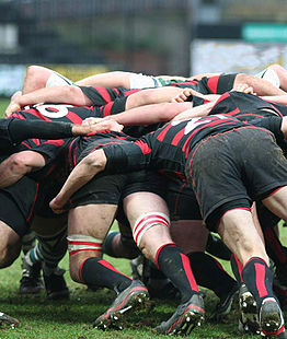 Rugby scrum