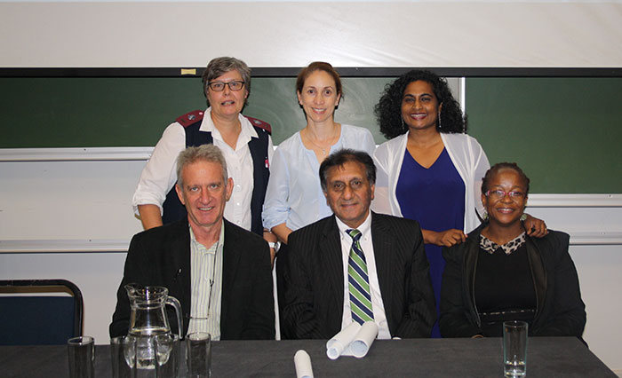 Speakers from the seminar hosted by the Cancer Research Initiative to commemorate World Cancer Day.