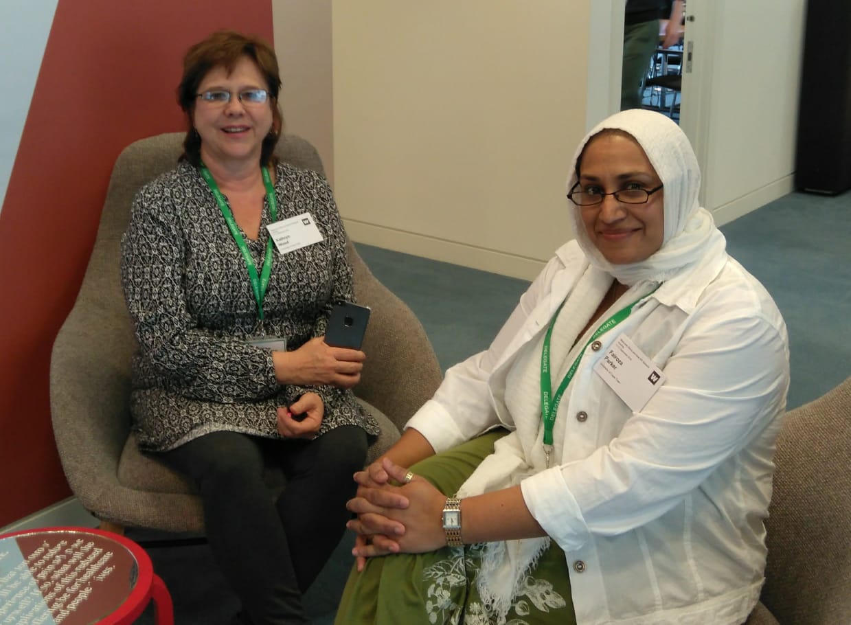 Kathryn Wood and Fairoza Parker