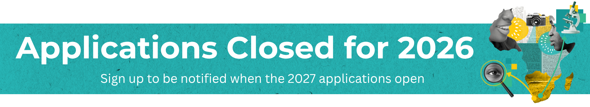 MSc GHE - applications closed 2026