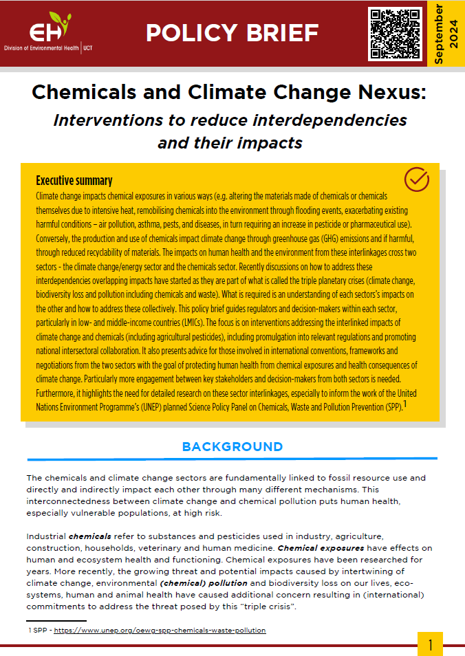 chemicals and climate change policy brief preview