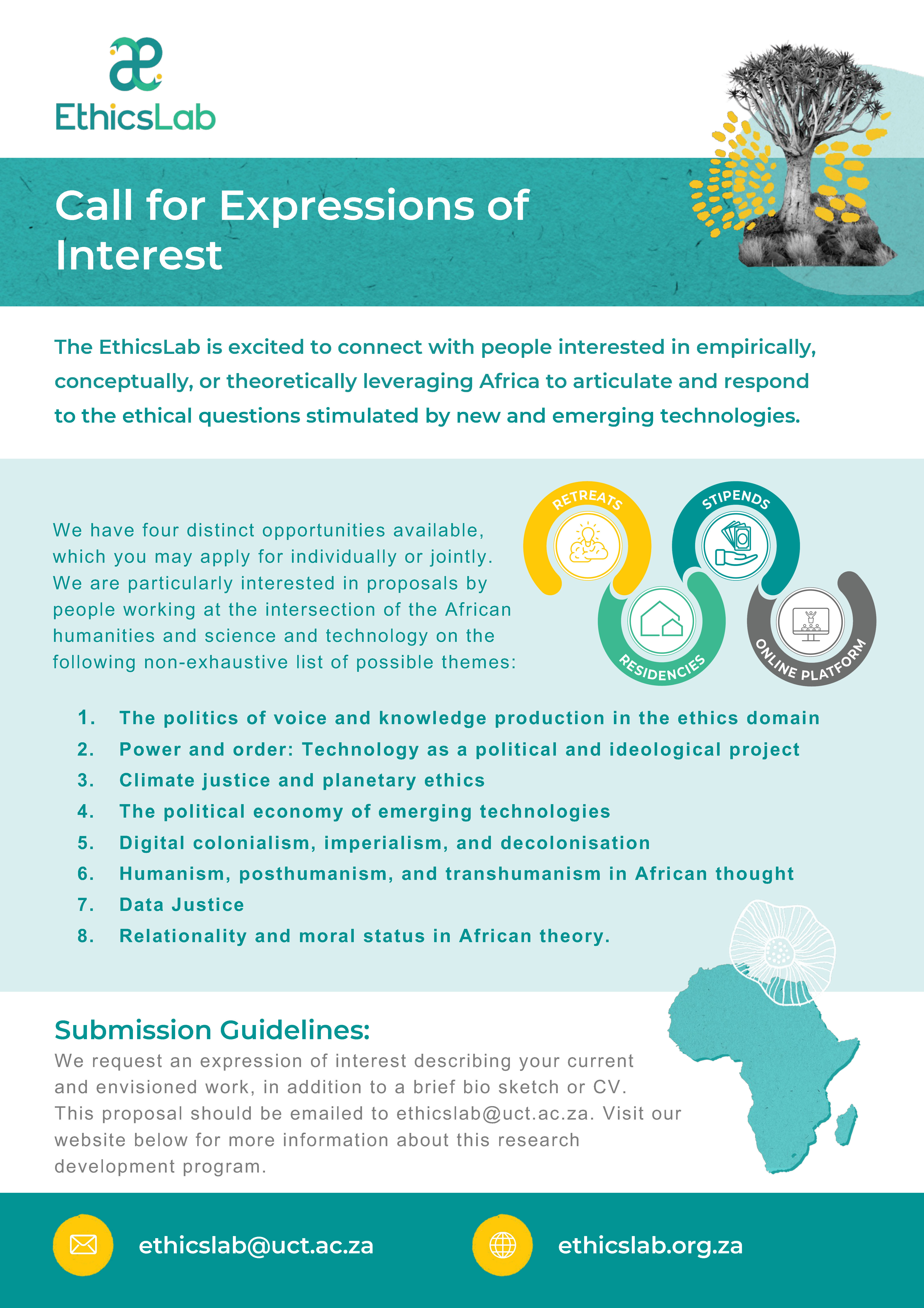 Flyer, call for expressions of interest