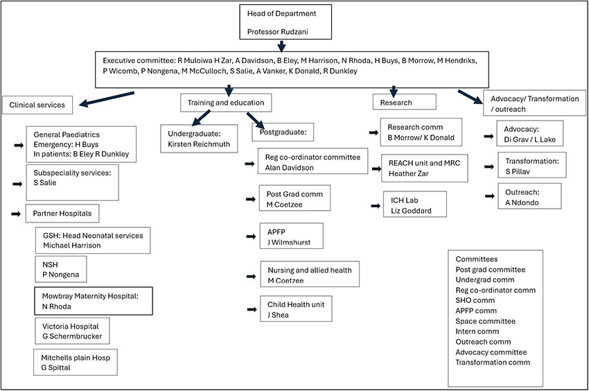 Organisation Committee Divisions Organogram