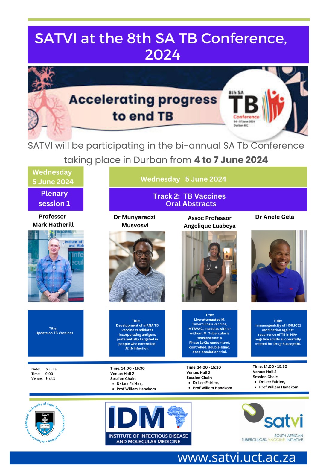 SATVI at the 8th SA TB Conference | SA Tuberculosis Vaccine Initiative