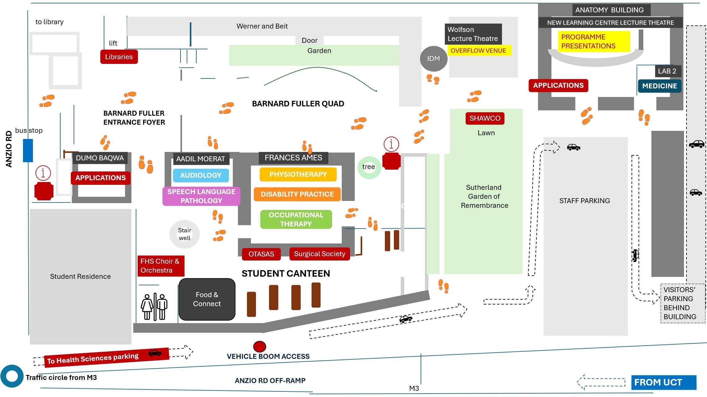 UCT Open Day | FHS Campus Map | 4 May 2024