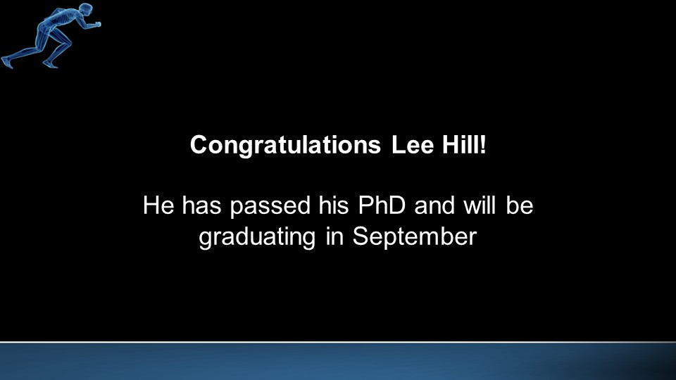 Congratulations Lee Hill