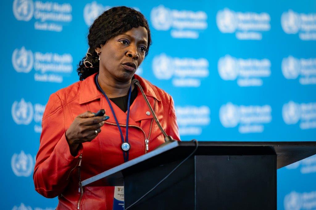 Angelique speaking at Tb Vaccine Prepared Workshop