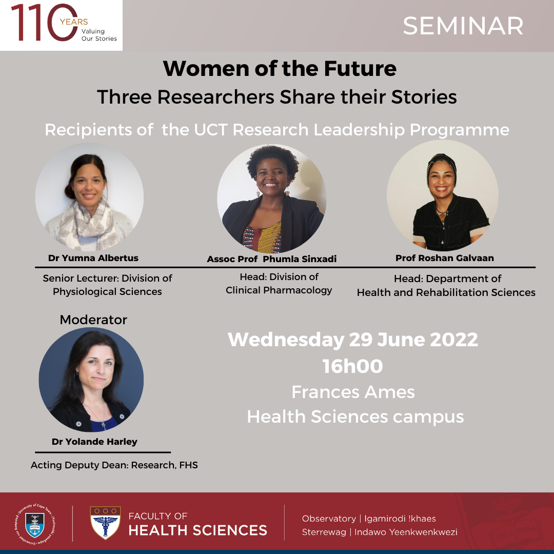 poster for women of the future seminar.