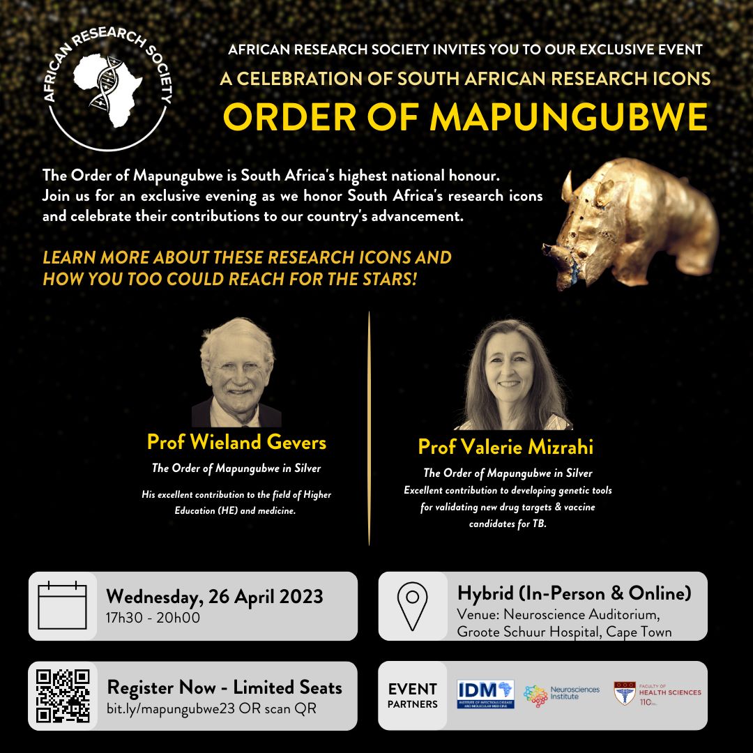 “Celebrating South African Research Icons: Order of Mapungubwe”