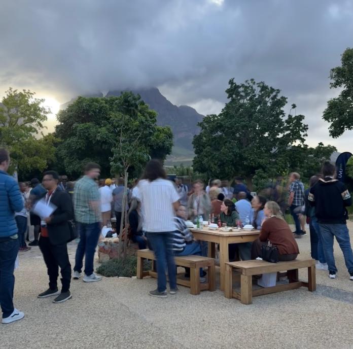 A networking moment at Sweat Africa 2026