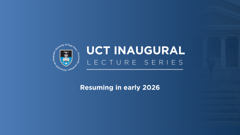 Upcoming Inaugural lectures