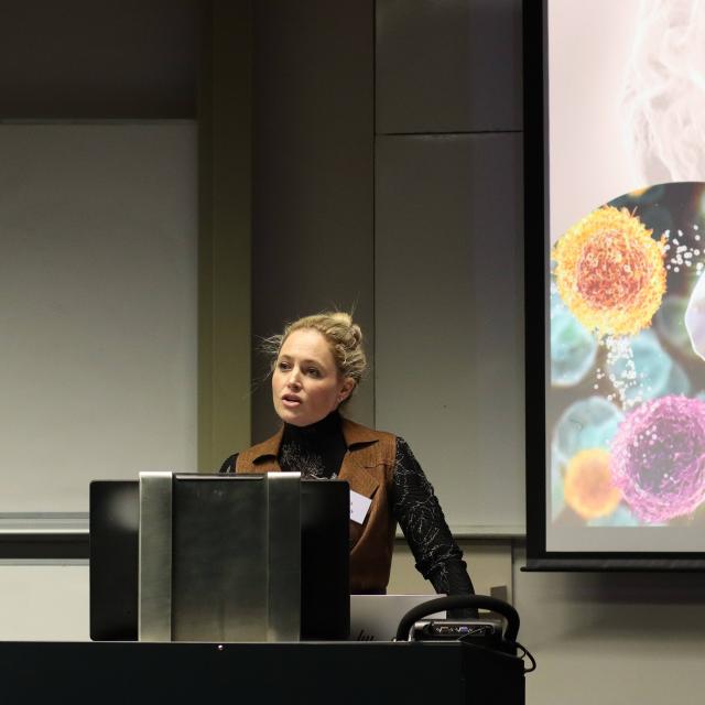 Ursula Rohlwink presenting on her Wellcome-funded research