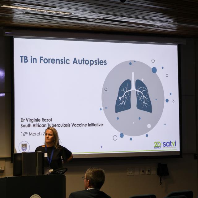 Virginie Rozot presents on "TB in Forensic Autopsies"